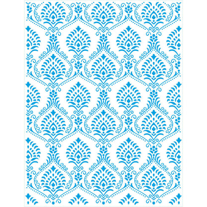 Stencil Litoarte 42x32cm STW-062 Estampa de Parede Arabescos