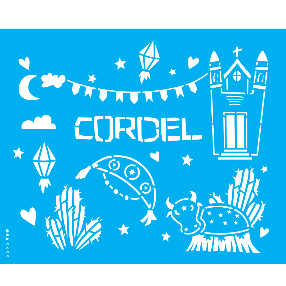 Stencil OPA 20x25 3655 Cultura Cordel