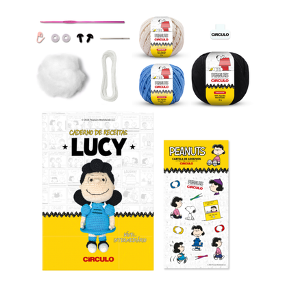 Kit Amigurumi Snoopy and Peanuts Círculo Cor 04 Lucy