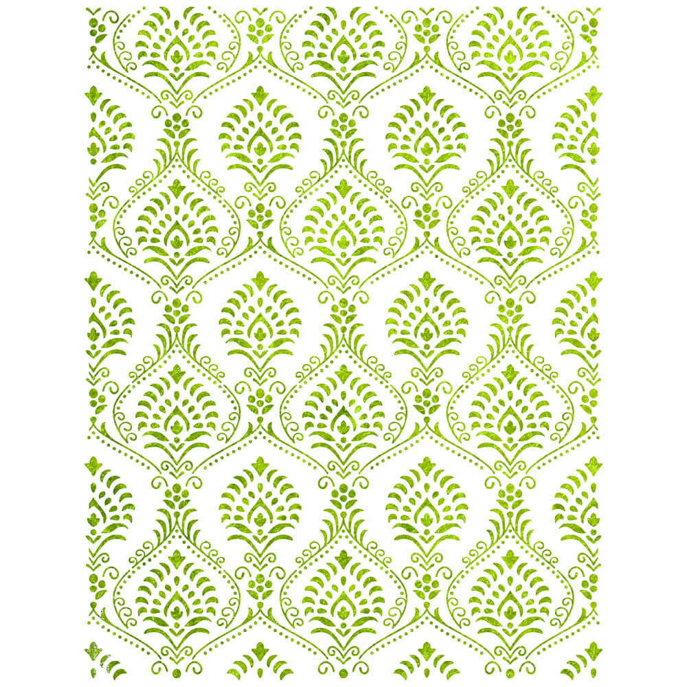 Stencil Litoarte 42x32cm STW-062 Estampa de Parede Arabescos