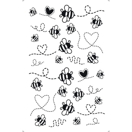 Transfer de Imagem Litoarte 9,8x15cm TIS-088 Abelhas PeB