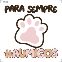 Transfer de Imagem Litoarte 8x8cm TIT-050 Pra Sempre Aumigos