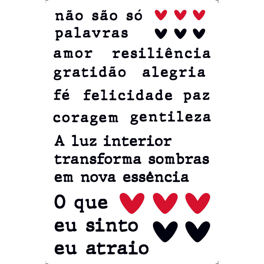 Transfer de Imagem Litoarte 9,8x15cm TIS-078 Mensagem Não é Só Palavras