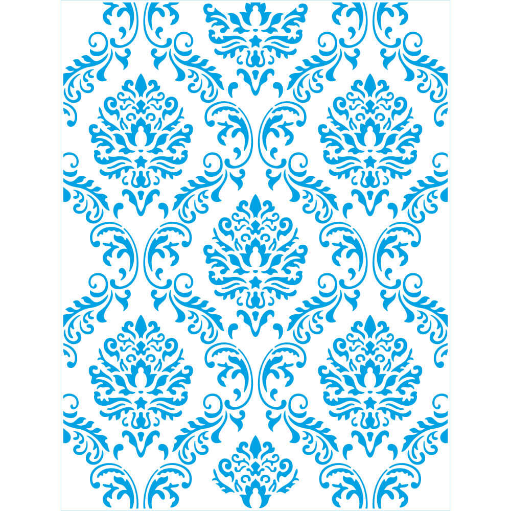Stencil Litoarte 42x32cm STW-064 Estampa de Parede Arabescos