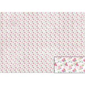 Papel Seda Litoarte PSL-027 Mini Rosas 67,5x46cm