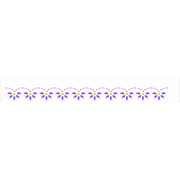 Stencil OPA 4x30 3687 Renda Bordado Florzinhas