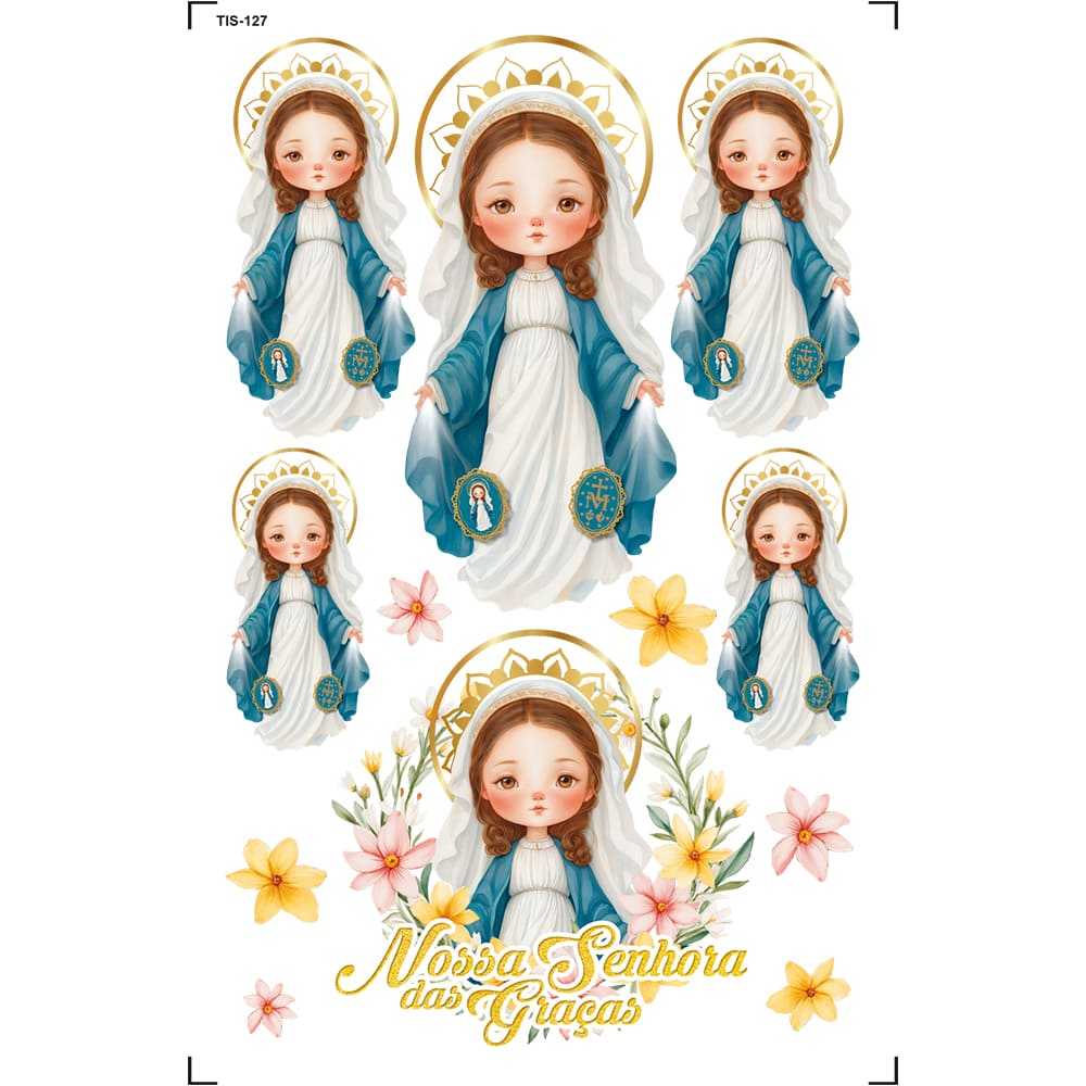Transfer de Imagem 9,8x15cm TIS-127 Nossa Senhora das Graças
