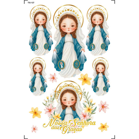 Transfer de Imagem 9,8x15cm TIS-127 Nossa Senhora das Graças