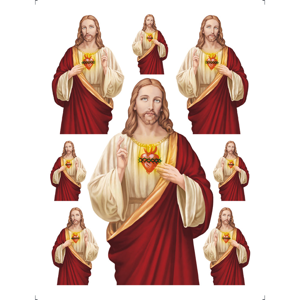 Transfer de Imagem Litoarte 9,8x7,5cm TI-029 Sagrado Coração de Jesus