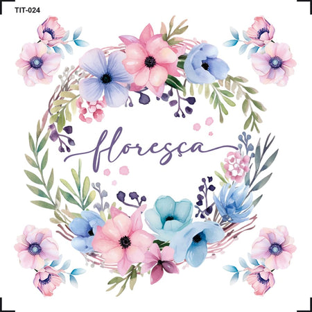 Transfer de Imagem 8x8cm TIT-024 Floresça