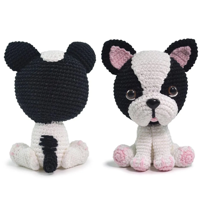 Kit Amigurumi Cães e Gatos Círculo Cor 2 Buldog francês