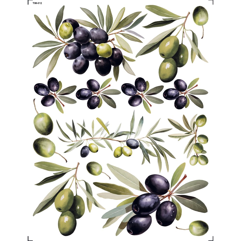 Transfer de Imagem 15x19,5cm TIM-012 Azeitonas