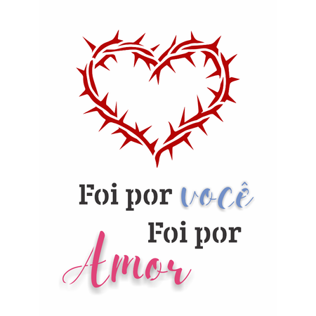 Stencil OPA 15x20 3775 Religião Coroa de Cristo