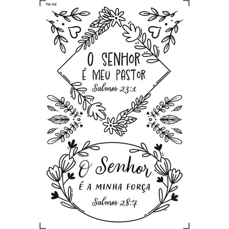 Transfer de Imagem 9,8x15cm TIS-120 O Senhor é meu Pastor