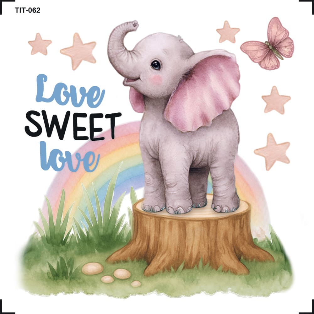 Transfer de Imagem 8x8cm TIT-062 Elefante