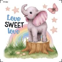 Transfer de Imagem 8x8cm TIT-062 Elefante