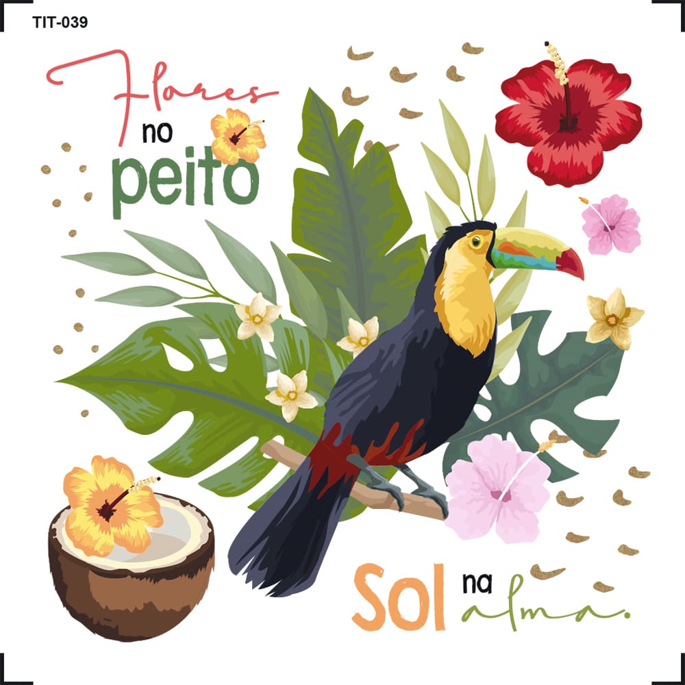 Transfer de Imagem 8x8cm TIT-039 Sol na Alma