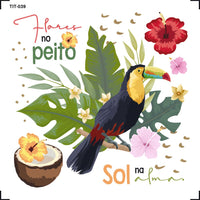 Transfer de Imagem 8x8cm TIT-039 Sol na Alma