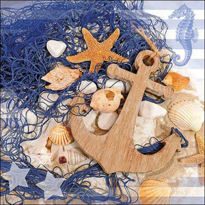 Guardanapo de Papel Decoupage 33x33 Elementos Náuticos 13318205
