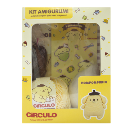 Kit Amigurumi Hello Kitty and Friends Círculo Cor 09 Pompompurin