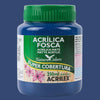 Tinta Acrílica Fosca Acrilex 250ml Nature Colors Alta Cobertura - 501 Azul Turquesa