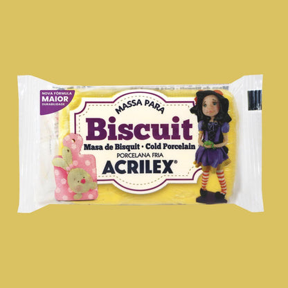 Massa para Biscuit Acrilex 90g Porcelana Fria
