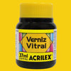 Verniz Vitral Acrilex 37ml Transparente e Brilhante - 505 Amarelo Ouro