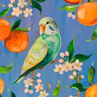 Guardanapo de Papel Decoupage 33x33 PPD Perruche er Oranges 133003006
