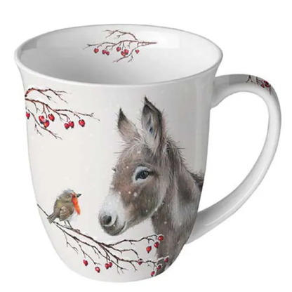 Guardanapo de Papel Decoupage 33x33 Natal Donkey and Robin 33320100