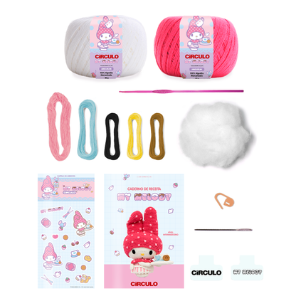 Kit Amigurumi Hello Kitty and Friends Círculo Cor 08 My Melody