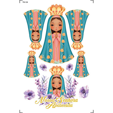 Transfer de Imagem 9,8x15cm TIS-124 Nossa Senhora Aparecida