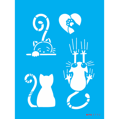 Stencil OPA 15x20 3792 Pet Gatinhos
