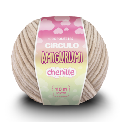 Fio Amigurumi Chenille Circulo 100g com 110m