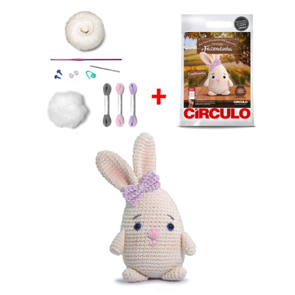 Kit Amigurumi Fazendinha Círculo Cor 01 Coelhinha
