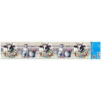 Transfer Têxtil 45x9,5cm TTB6-054 Barra FarmHouse Vaca