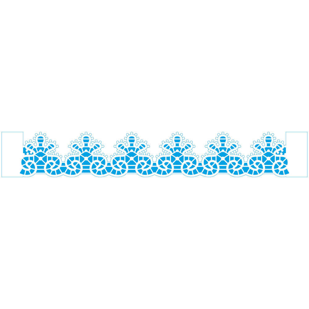 Stencil Litoarte 28x4cm STAB-028 Barrado