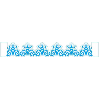 Stencil Litoarte 28x4cm STAB-028 Barrado