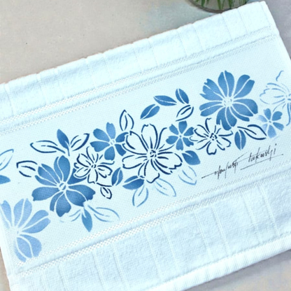 Stencil OPA 10x30 3765 Flores Violetas