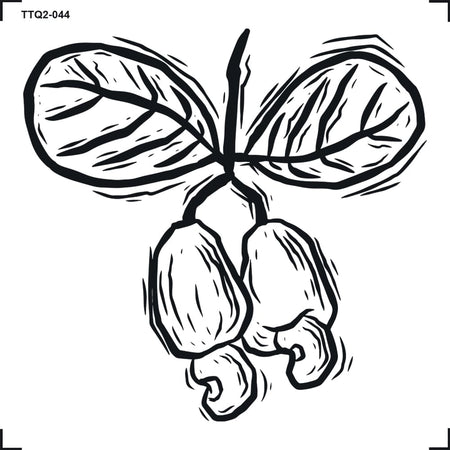 Transfer Têxtil 8x8cm TTQ2-044 Fruta Caju