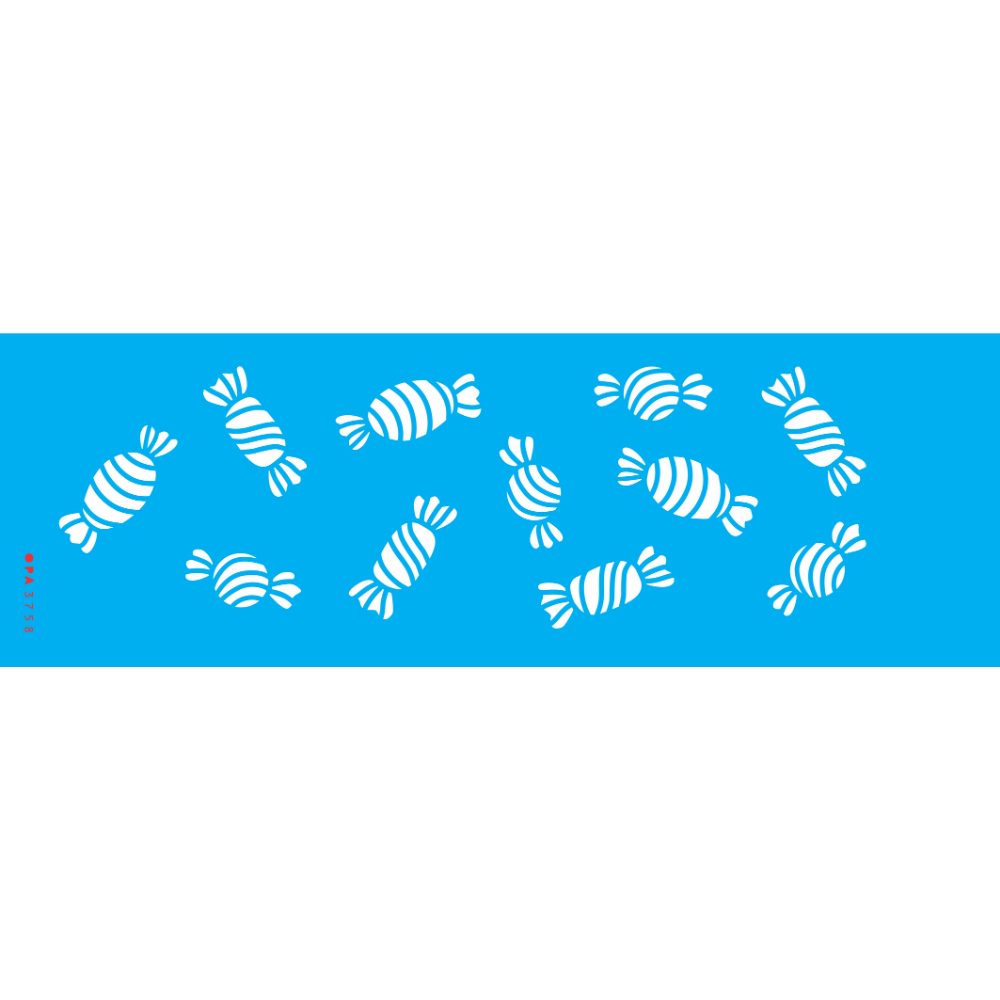 Stencil OPA 10x30 3758 Culinária Estamparia Bombons