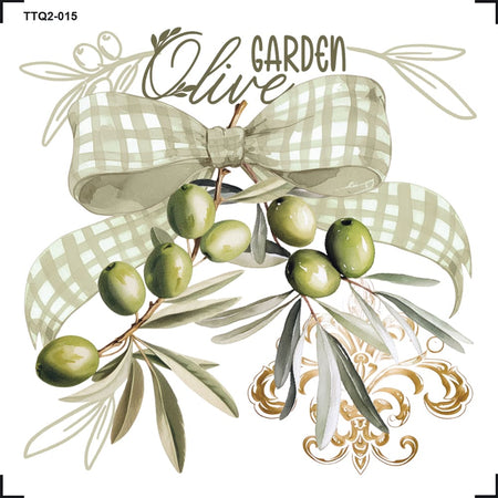 Transfer Têxtil 8x8cm TTQ2-015 Olive Garden
