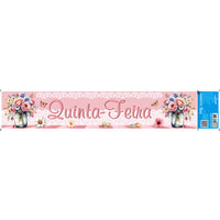 Transfer Têxtil 45x9,5cm TTB6-081 Barra Semaninha Quinta-Feira