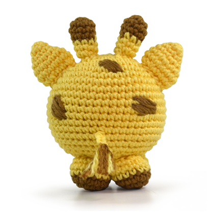 Kit Meu Primeiro Amigurumi Bicho Bola 2 Cor 03 Girafa Mel