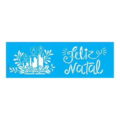 Stencil OPA 10x30 3841 Natal Velas Natalinas