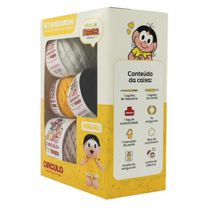 Kit Amigurumi Turma da Mônica Círculo Cor 03 Magali