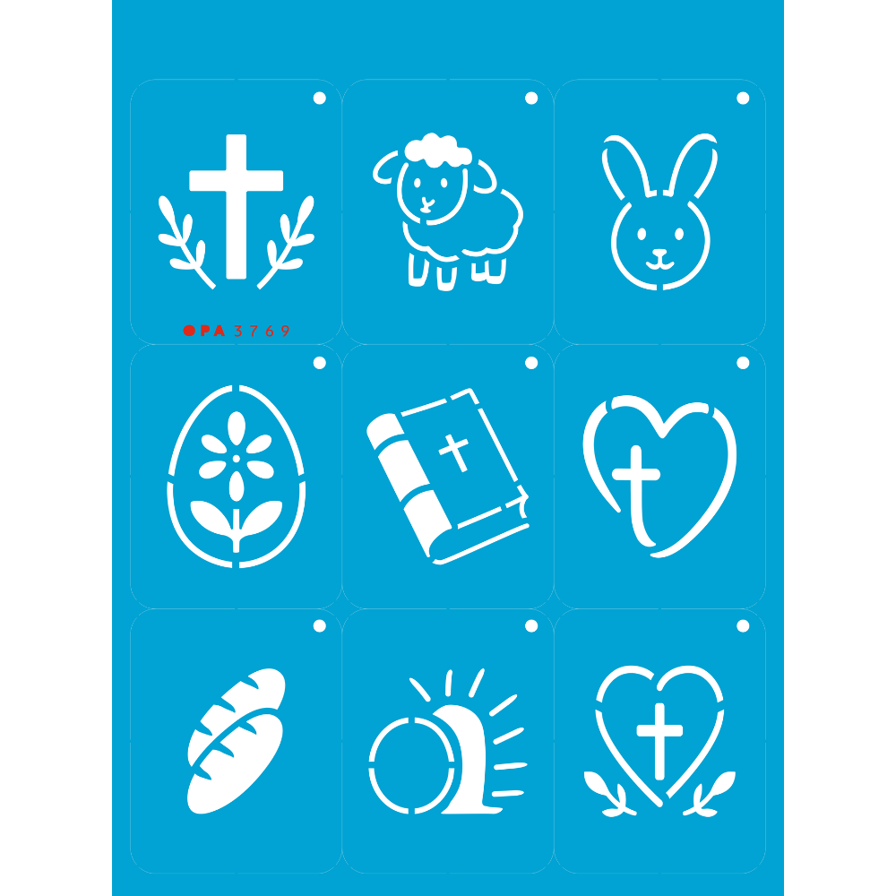 Stencil OPA 15x20 3769 Chaveirinho Páscoa I