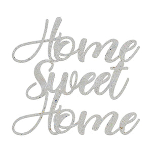 Kit com 2 unidades Chipboard Litoarte CHIP-051 Home Sweet Home 13x12cm