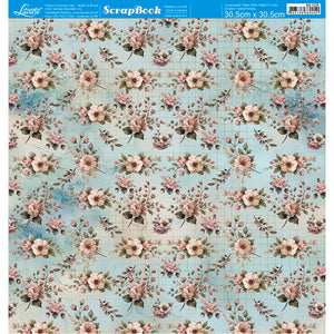 Papel Scrapbook Litoarte SD-1376 Conjunto Aconchego 30,5x30,5cm