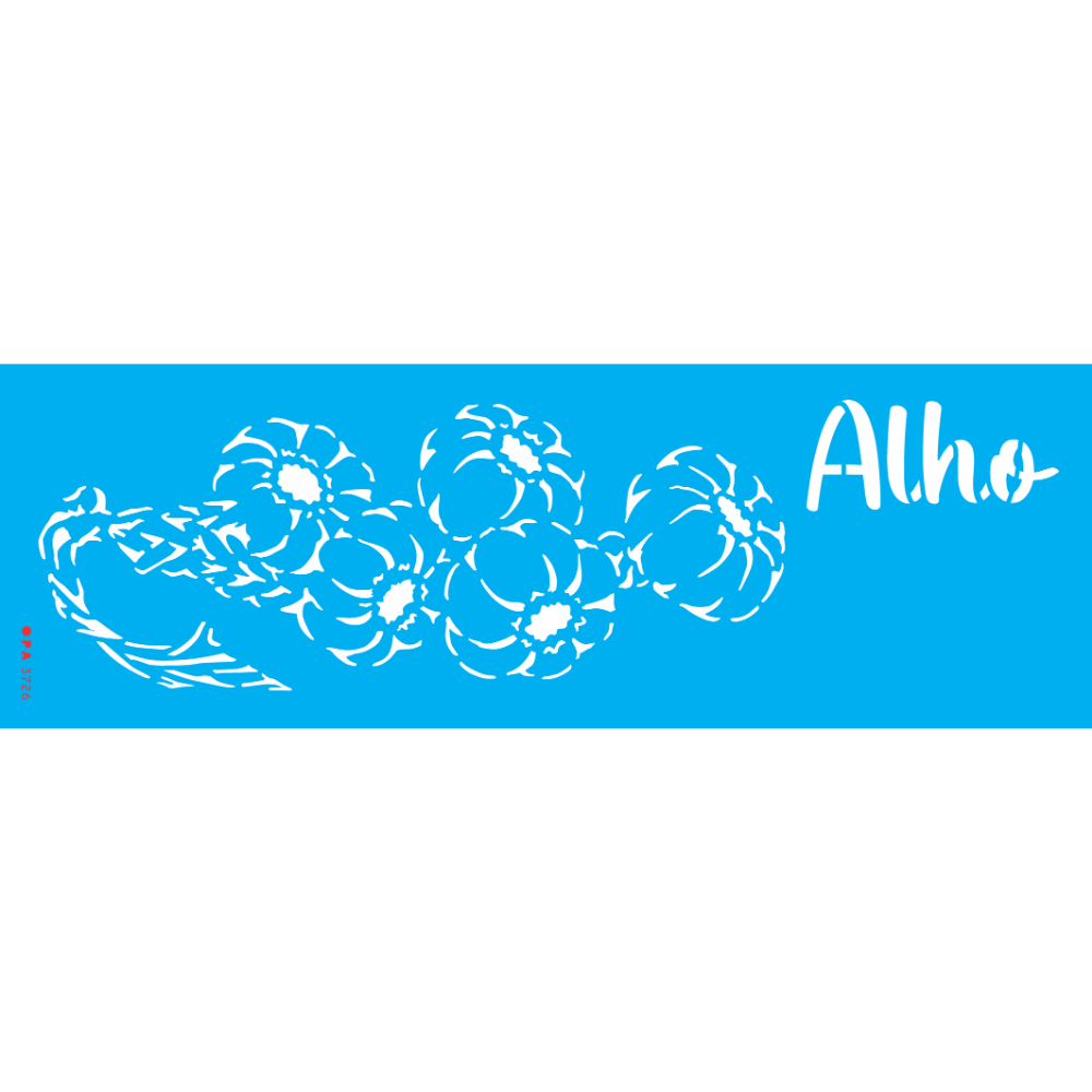 Stencil OPA 10x30 3726 Feirinha Tempero Alhos