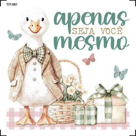Transfer de Imagem 8x8cm TIT-061 Ganso